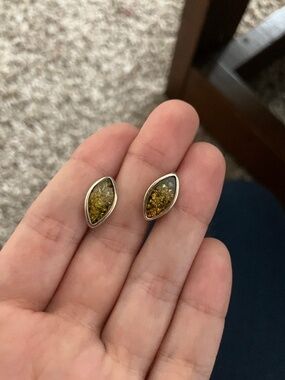 Baltic Amber Earrings from Lithuania